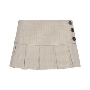 Danielle Guizio Pleated Mini Skirt